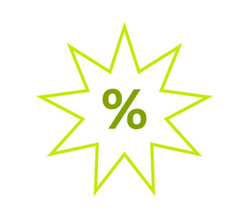discounts icon on white background