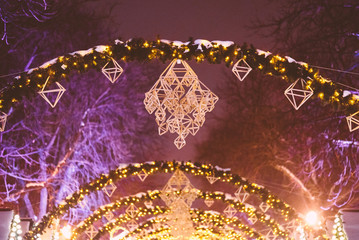 Christmas Fair in European City