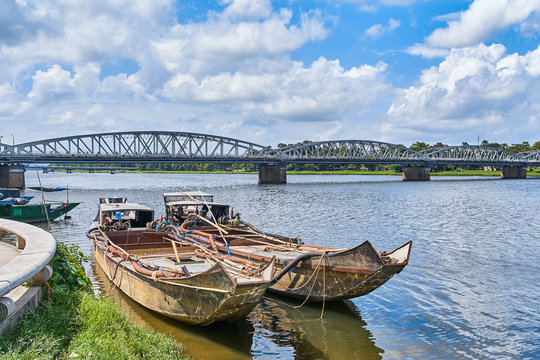 Cruise boat at Perfume river, Hue, Vietnam