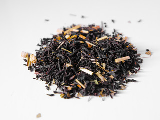 green tea isolated on white background