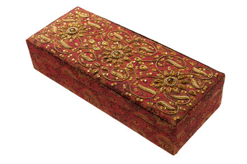 box with indian ornament