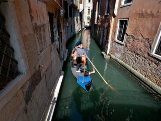 Uno de los canales de la ciudad italiana de Venecia.
