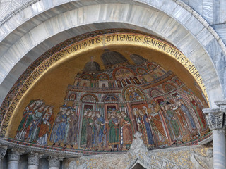 Catedral y basílica de San Marcos, principal templo católico de la ciudad de Venecia (Italia) y...