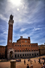 Obraz premium Siena is one of Italy's best preserved medieval towns, located in the heart of Tuscany.