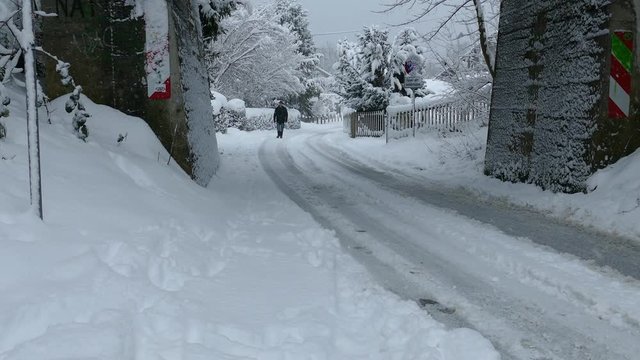 Utting am Ammersee, Winter, Schnee, Bayern