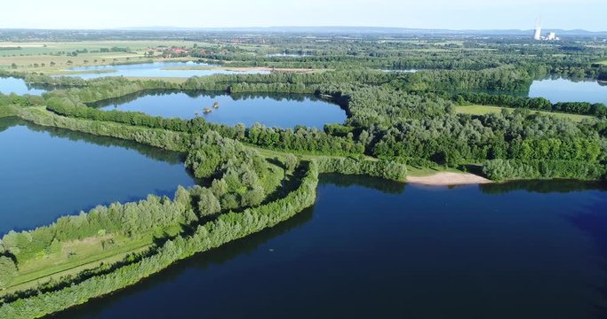 Kiessee in Deutschland von oben