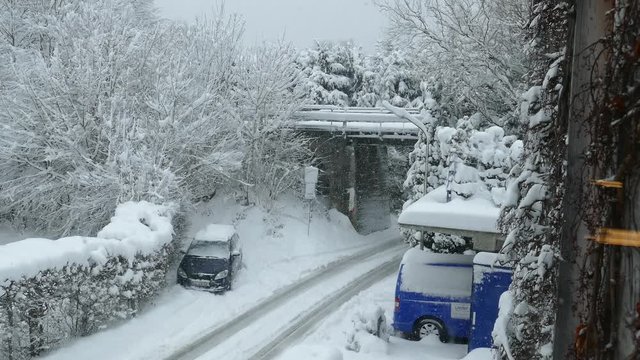 Utting am Ammersee, Winter, Schnee, Bayern