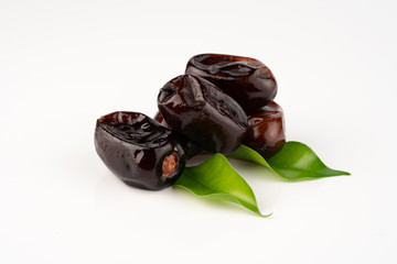 ripe date on white background	
