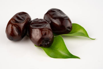 ripe date on white background	
