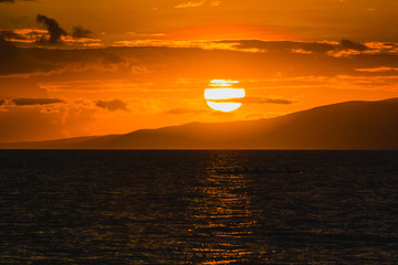 Sonnenuntergang auf Hawaii, Maui