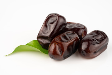 ripe date on white background	
