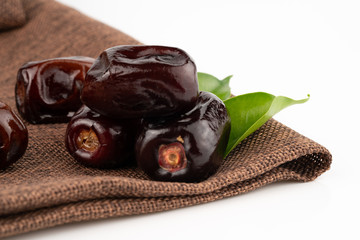 ripe date on white background	