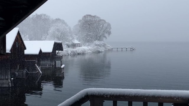 Utting am Ammersee, Winter, Schnee, Bayern