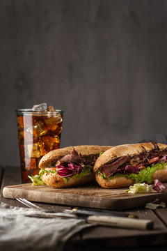 Sandwich with roast beef