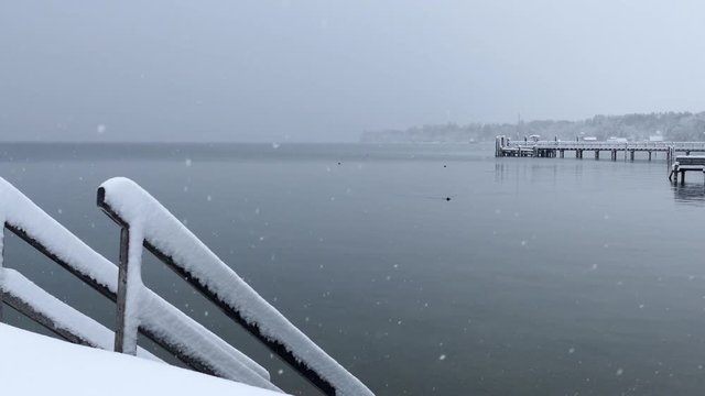 Utting am Ammersee, Winter, Schnee, Bayern