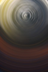 Eine Darstellung in Form eines Wirbels mit Farben