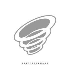 Tornado Logo Design Concept Vector Template. Hurricane Logo Vector Icon