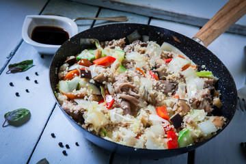 quinoa with vegetables