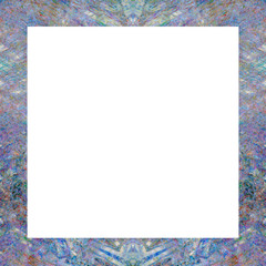 Grunge abstract color frame with empty space