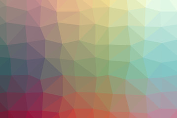 Abstract Low-Poly Triangular Modern Geometric Background. Colorful Polygonal Mosaic Pattern Template. Repeating Routine With Triangles. Origami Style With Gradient. Futuristic Design Backdrop