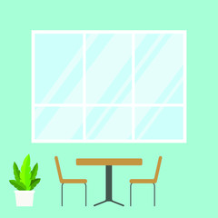 office background vector illustration