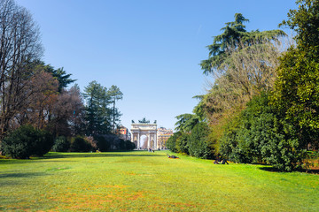 Obraz premium Park Sempione, Milan