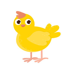 Cute cartoon image of an animal. Funny cute animal.