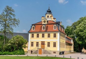Castle Belvedere in Weimar in summer