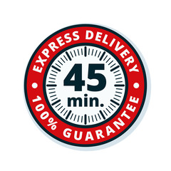 45 minutes Express Delivery illustration