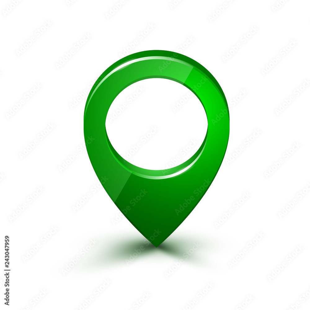 Poster Pin map marker pointer icon, GPS location symbol – stock vector