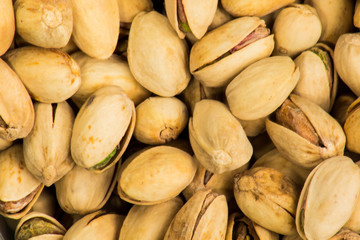 Pistachio on a black background