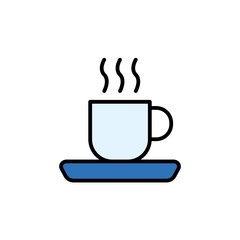 coffee cup flat vector icon sign symbol