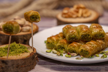 turkish sweet photo  luscious sweet pastry food meal candy sugary foods