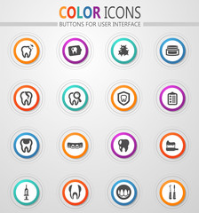 Dental icons set
