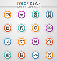 Devices icons set