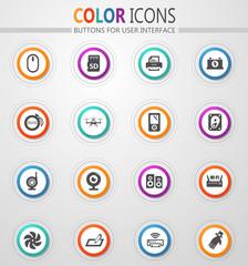 Devices icons set