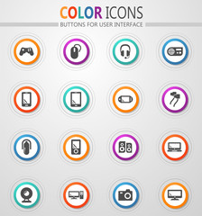 Gadget icons set