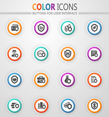 Insurance icons set