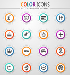 Logistic icons set