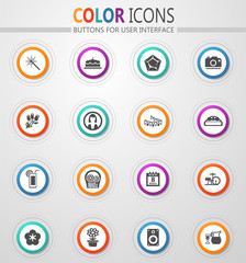 Womens Day icons set