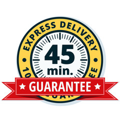 45 minutes Express Delivery illustration