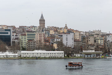 Fototapeta premium View of Galata tower, Istanbul