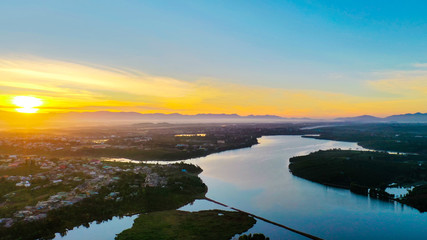 Dawn in the countryside