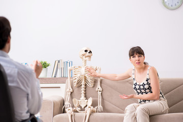 Young patient visiting psychologist for therapy