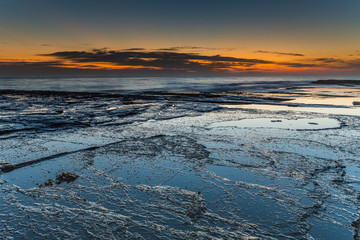 Colours of a Dawn Seascape from Rock Ledge