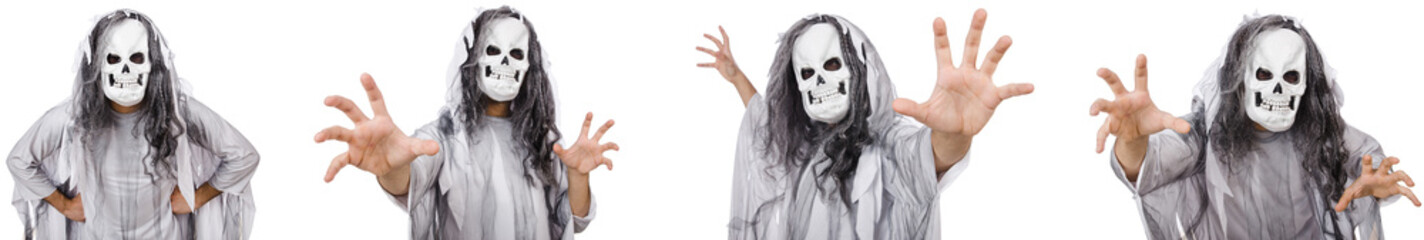 Scary man in halloween concept 