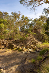 Fototapeta na wymiar Brisbane Ranges Rocks vert