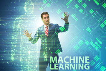 Machine learning concept as modern technology