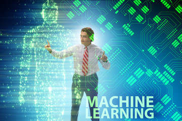 Machine learning concept as modern technology