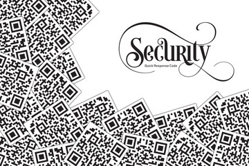 Quick Response Code Security Illustration. QR Code for Supermarket, E-commerce, Shop, Store Etc
